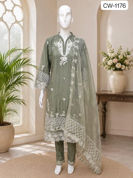 Shrddha Mushk CW 1176 Catalog wholesale market for pakistani suits in hyderabad