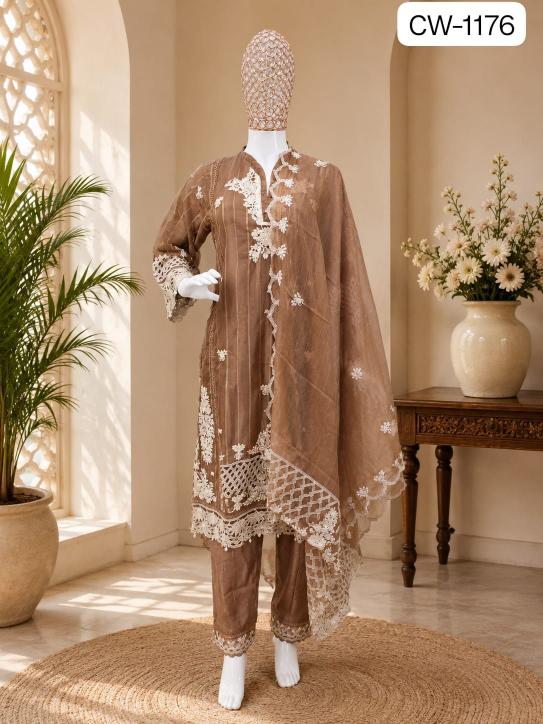 Shrddha Mushk CW 1176 Catalog wholesale market for pakistani suits in hyderabad