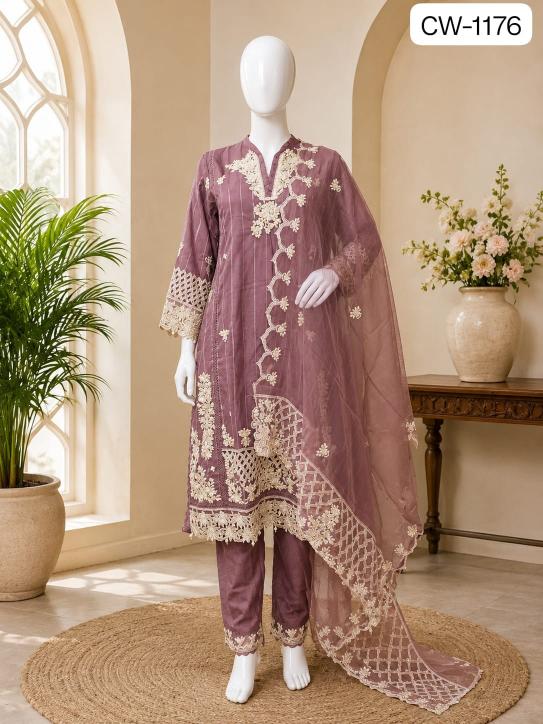 Shrddha Mushk CW 1176 Catalog wholesale market for pakistani suits in hyderabad