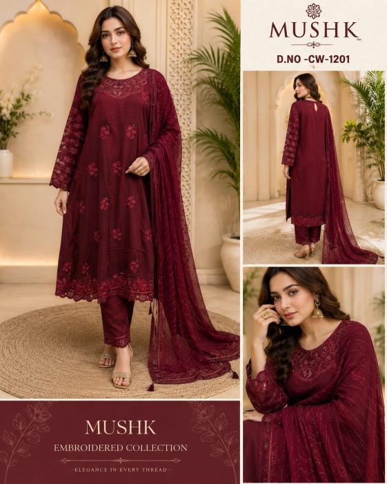 Shrddha Mushk CW 1201 Catalog pakistani suits in wholesale price