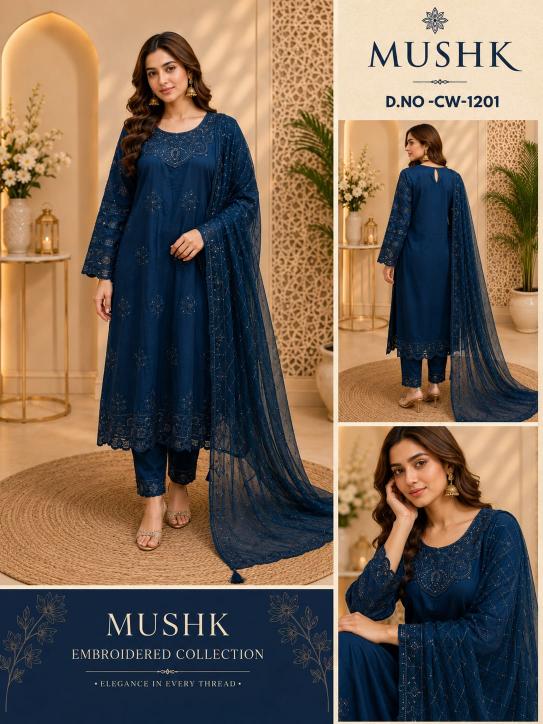 Shrddha Mushk CW 1201 Catalog pakistani suits in wholesale price