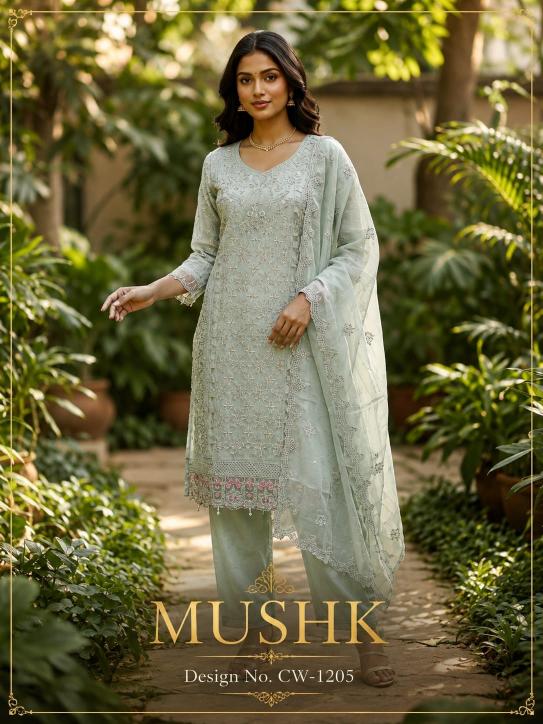 Shrddha Mushk CW 1205 Catalog wholesale pakistani suits online india