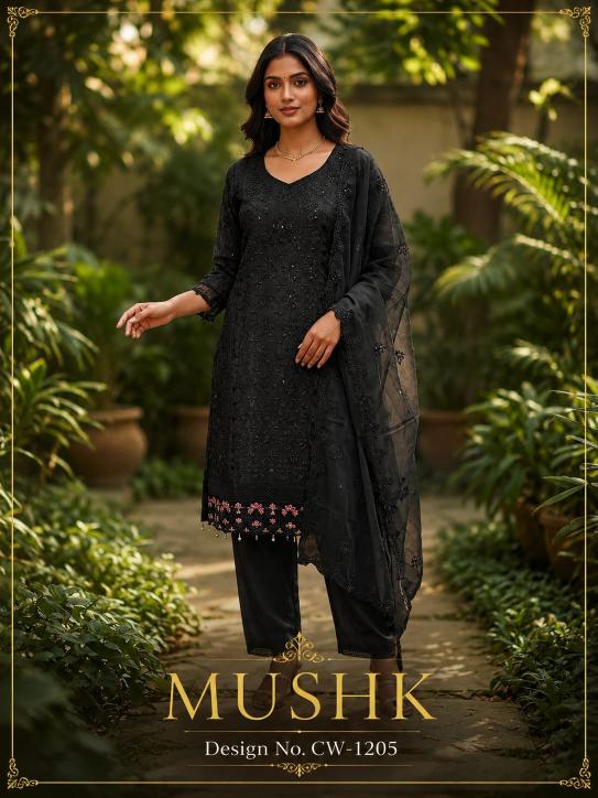 Shrddha Mushk CW 1205 Catalog wholesale pakistani suits online india