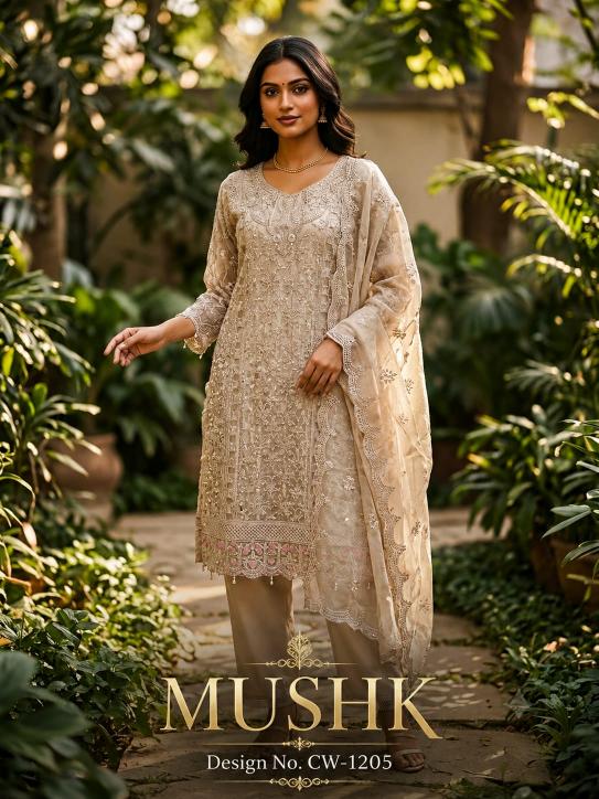 Shrddha Mushk CW 1205 Catalog wholesale pakistani suits online india