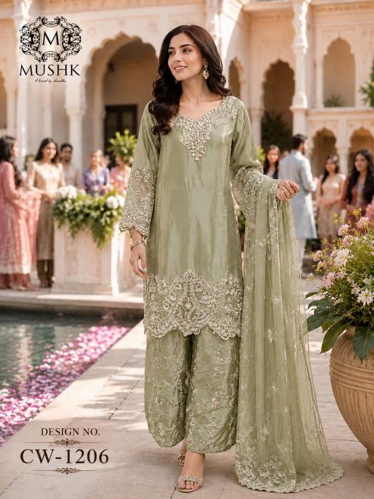 Shrddha Mushk CW 1206 Catalog pakistani designer suits wholesale
