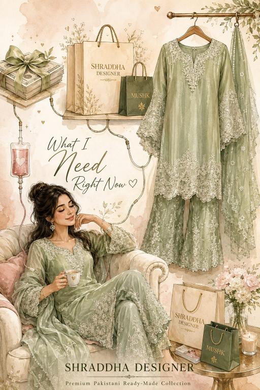 Shrddha Mushk CW 1206 Catalog pakistani designer suits wholesale