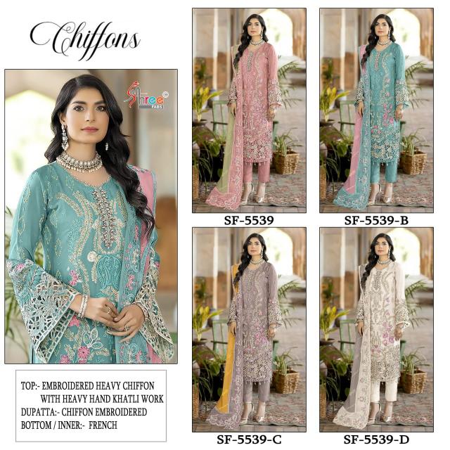 Shree Fabs 5539 catalog wholesale designer pakistani suits