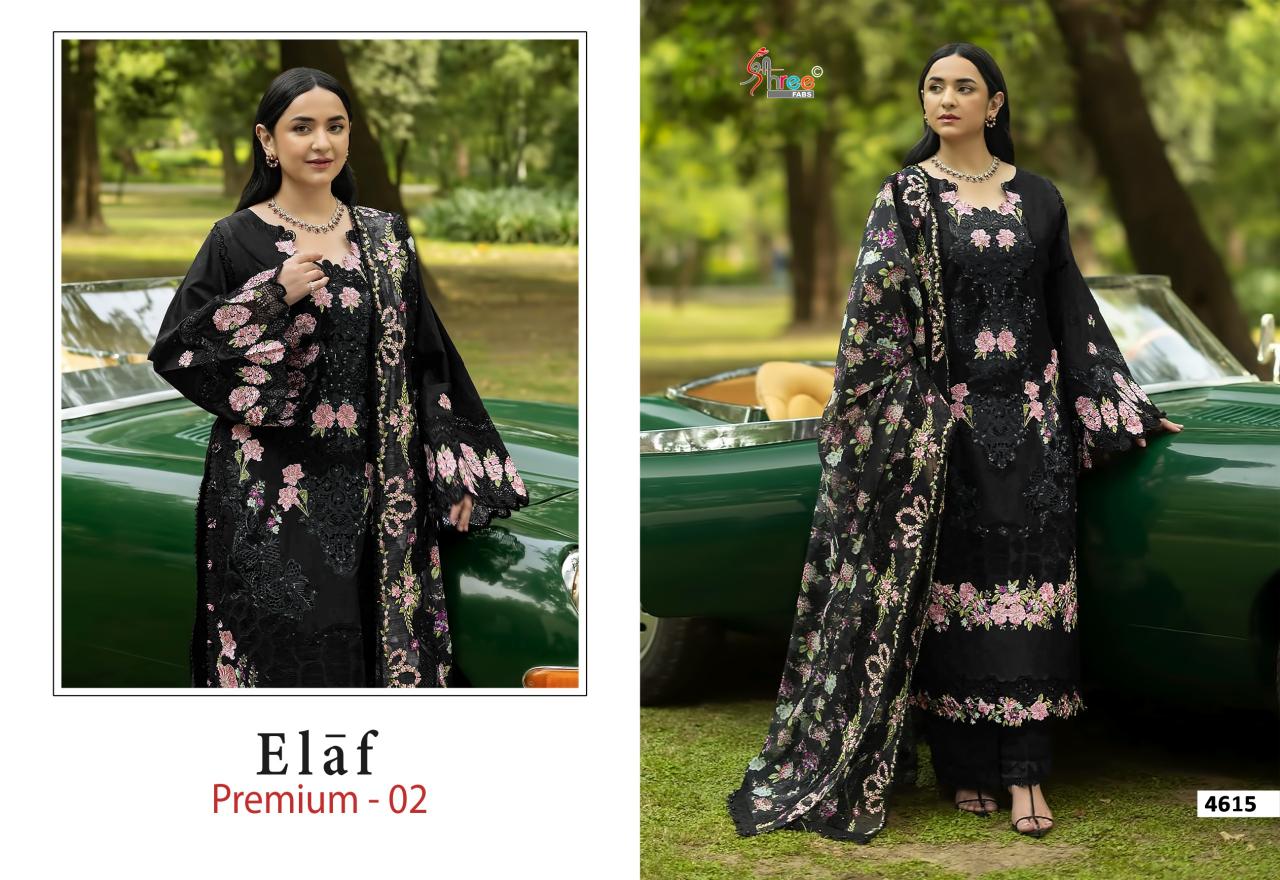 Shree Fabs Elaf Premium vol 3 catalog Chiffon Duppatta pakistani suits wholesaler in delhi