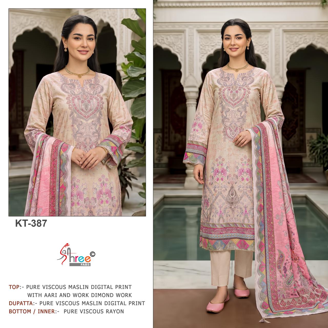 Shree Fabs KT 387 & 388 catalog pakistani wholesale suits delhi