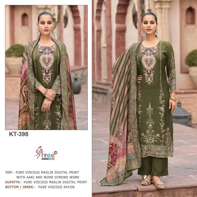 Shree Fabs KT 398 catalog wholesale pakistani suits in chennai