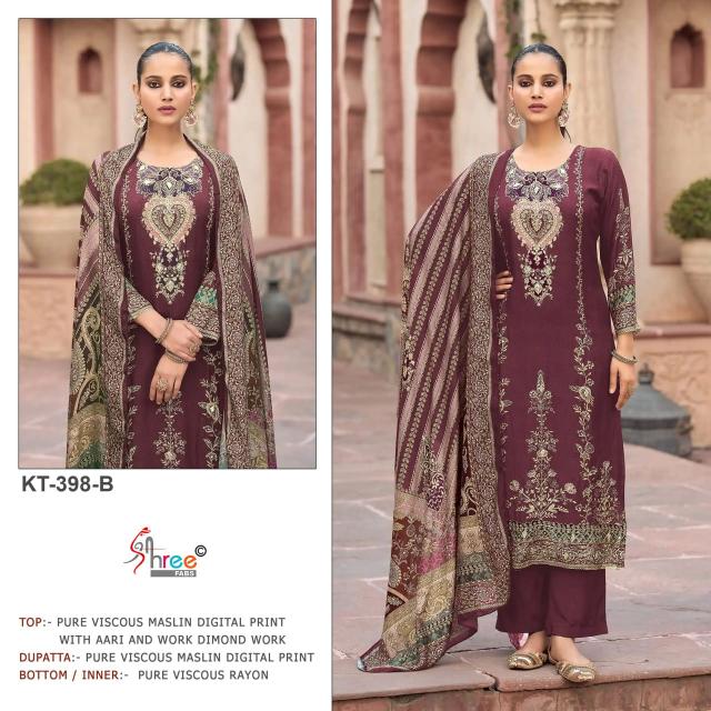 Shree Fabs KT 398 catalog wholesale pakistani suits in chennai