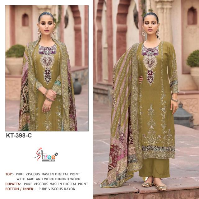 Shree Fabs KT 398 catalog wholesale pakistani suits in chennai