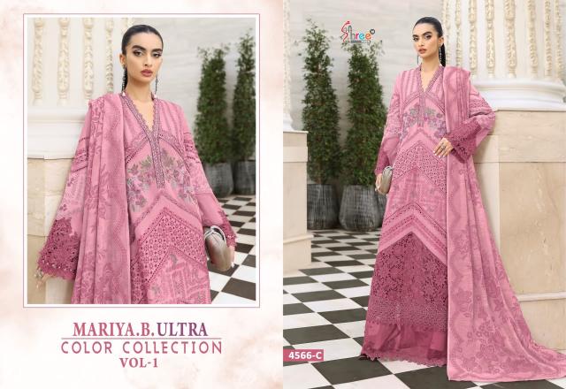 Shree Fabs Mariya B Ultra Color Collection Vol 1 Cotton Dupatta wholesale pakistani suits dwarka delhi