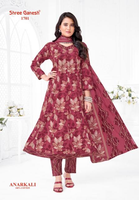 Shree Ganesh Zeenat Vol-7 – Anarkali Style Kurti Pant With Dupatta - Wholesale Catalog