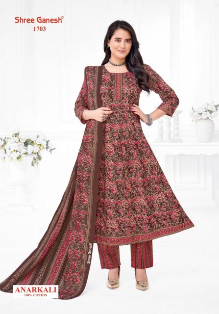 Shree Ganesh Zeenat Vol-7 – Anarkali Style Kurti Pant With Dupatta - Wholesale Catalog