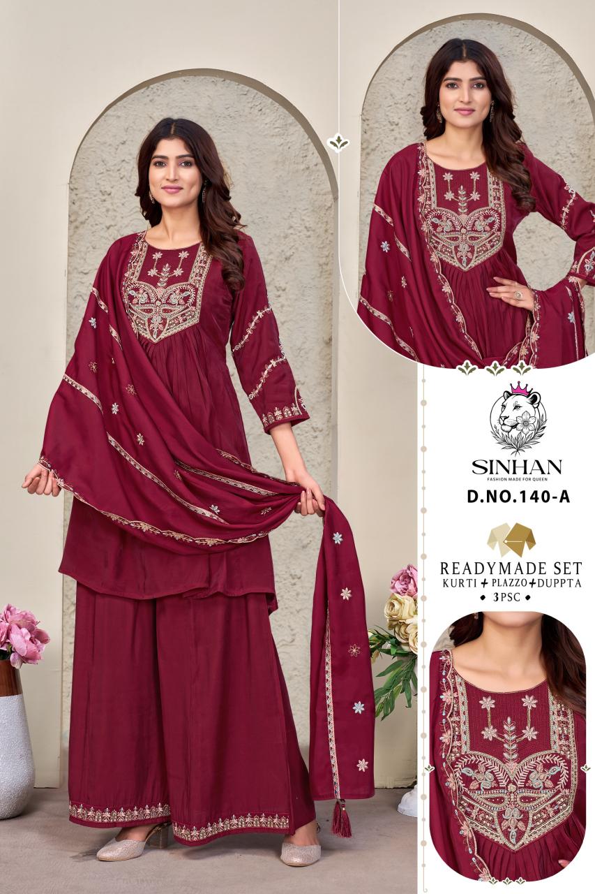Sinhan 140 catalog kurtis are available on wholesale rate