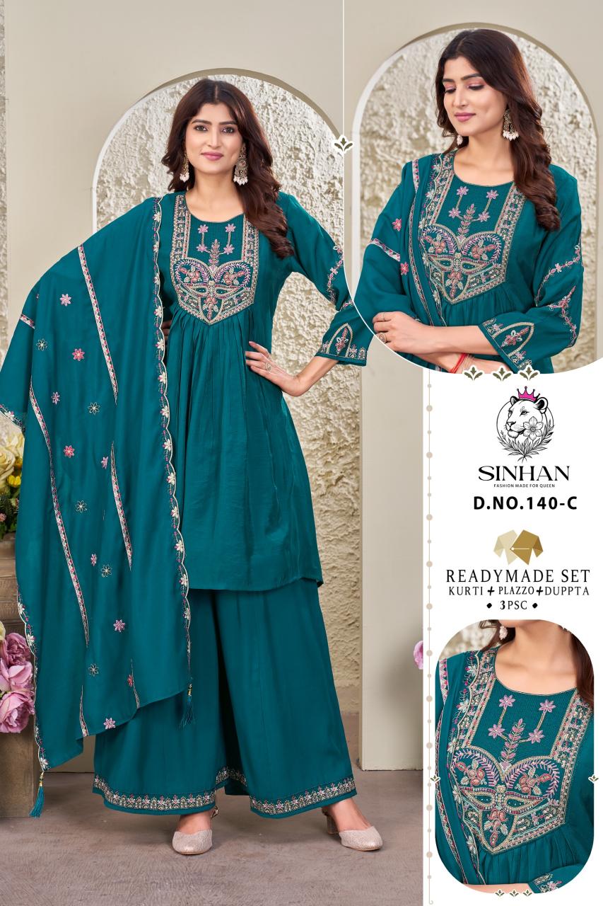 Sinhan 140 catalog kurtis are available on wholesale rate