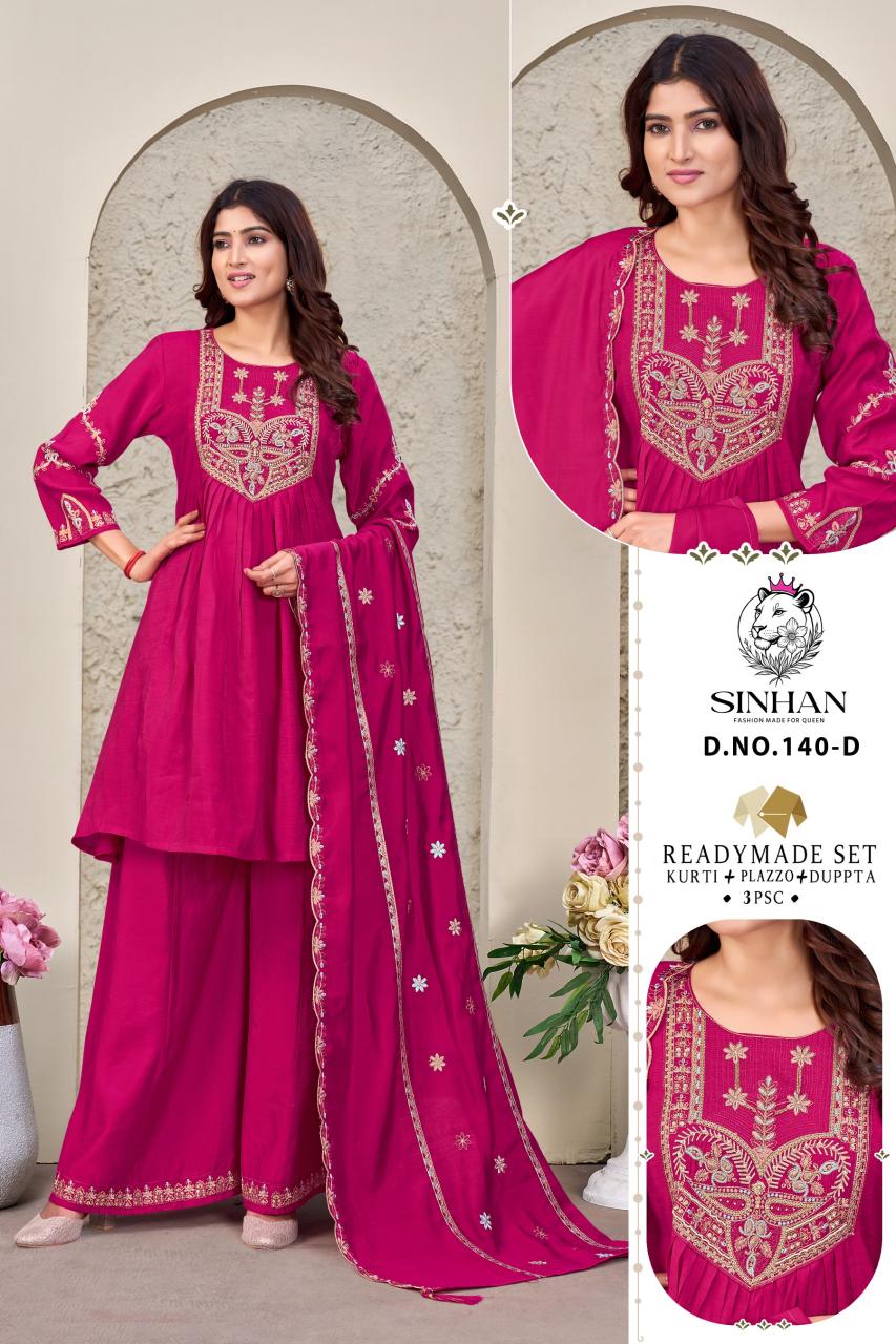 Sinhan 140 catalog kurtis are available on wholesale rate