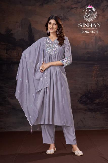 Sinhan 152 catalog kantha stitch kurti wholesale