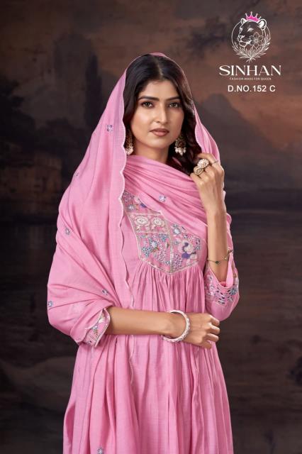 Sinhan 152 catalog kantha stitch kurti wholesale