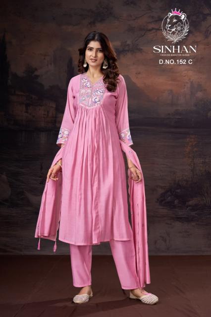 Sinhan 152 catalog kantha stitch kurti wholesale