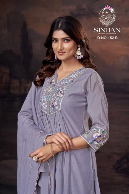 Sinhan 152 catalog kantha stitch kurti wholesale