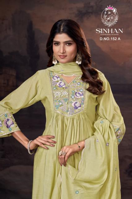 Sinhan 152 catalog kantha stitch kurti wholesale