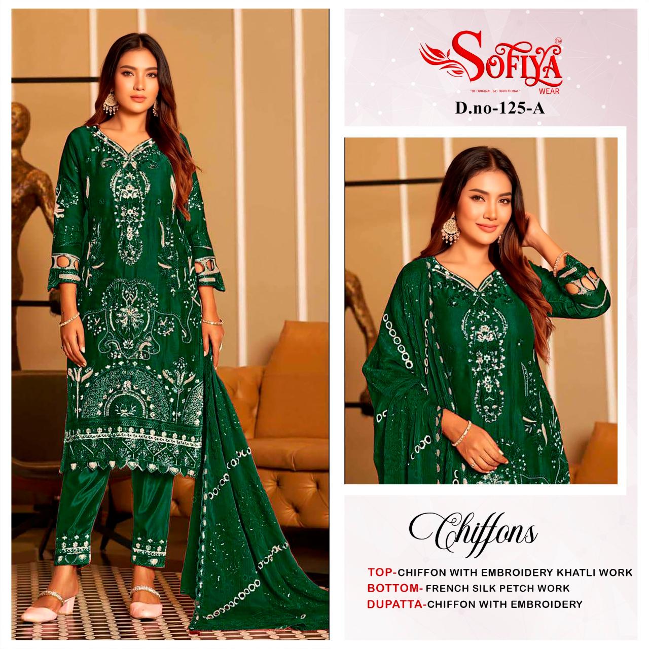 Sofiya 125 catalog surat pakistani suits wholesale
