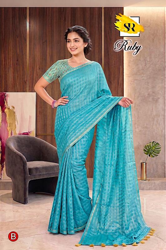 Sr Ruby catalog best wholesale saree shops in vijayawada