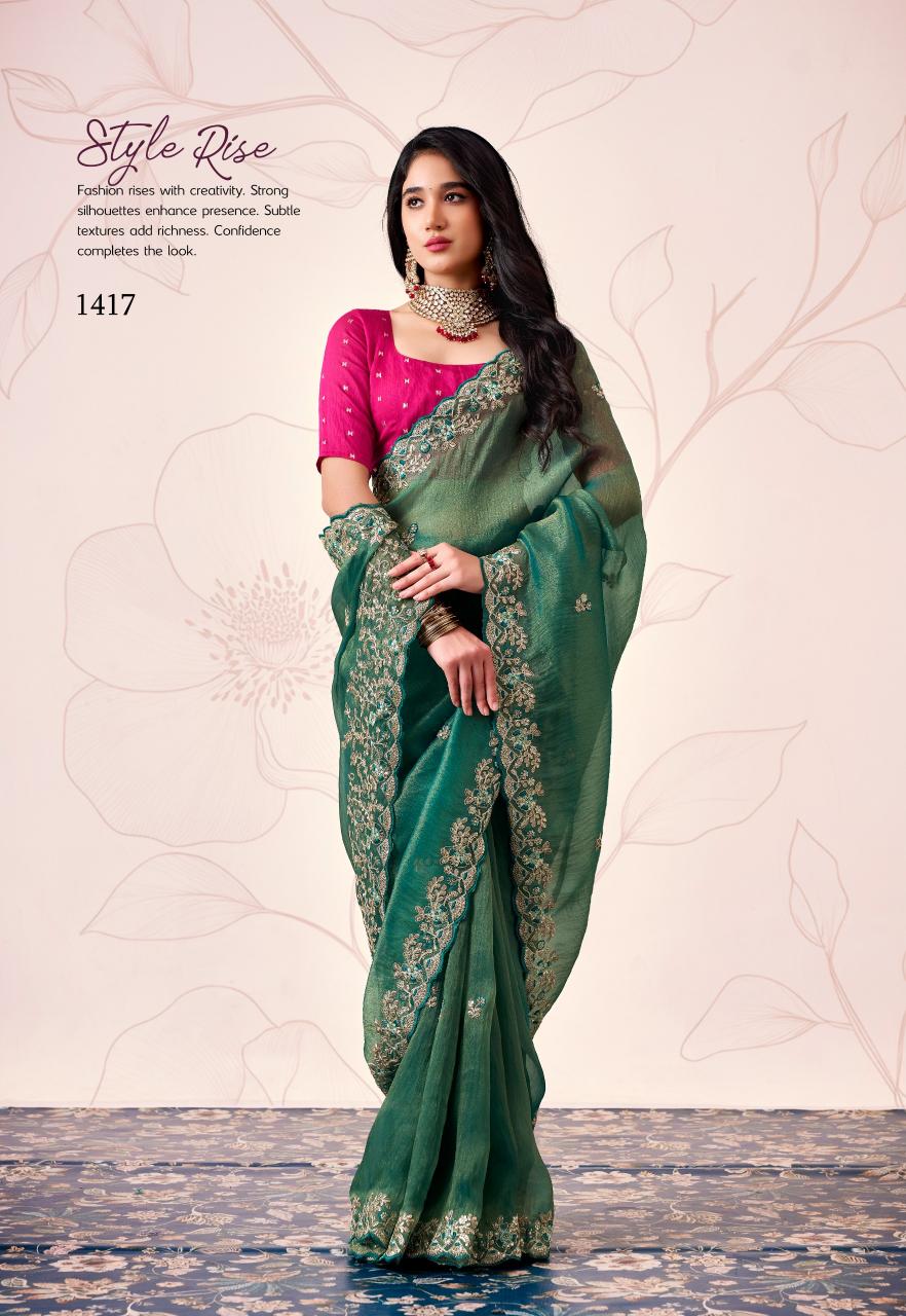 Stavan Jhanjhariya catalog fancy sarees wholesale in bangalore