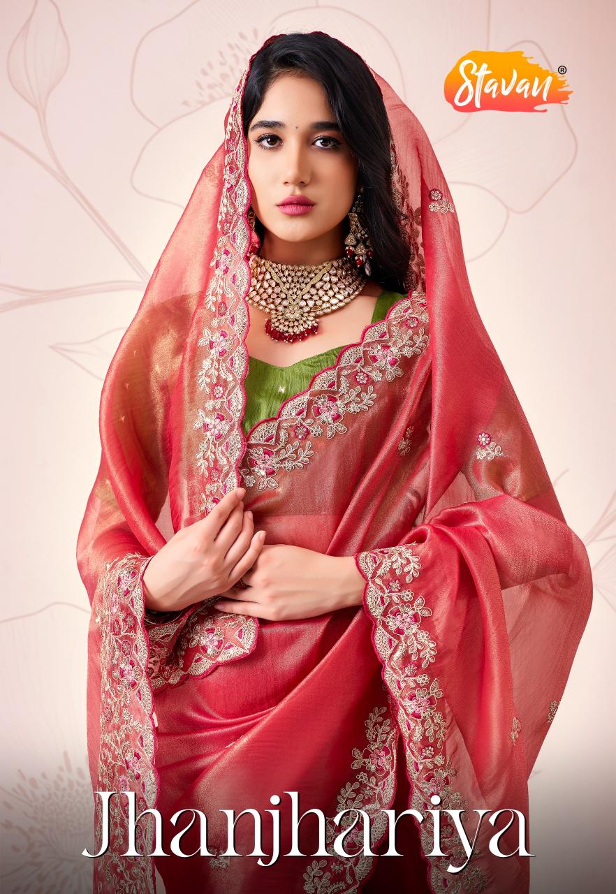 Stavan Jhanjhariya catalog fancy sarees wholesale in bangalore