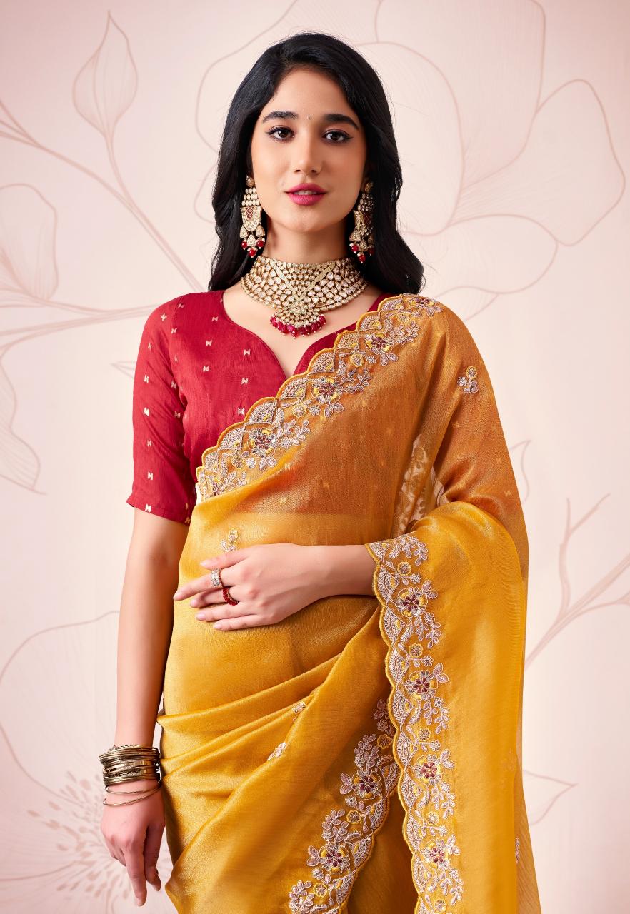 Stavan Jhanjhariya catalog fancy sarees wholesale in bangalore