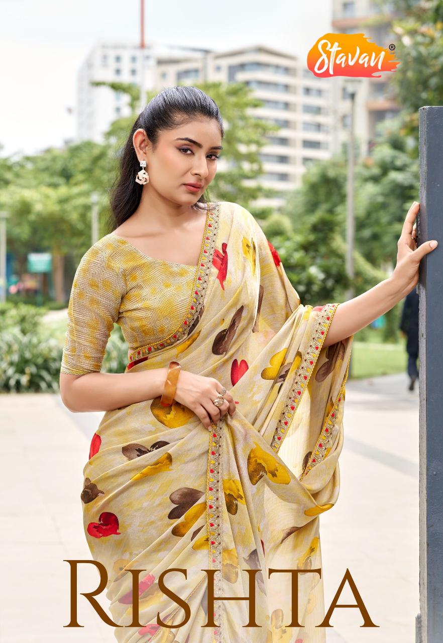 Stavan Rishta catalog surat saree market wholesale