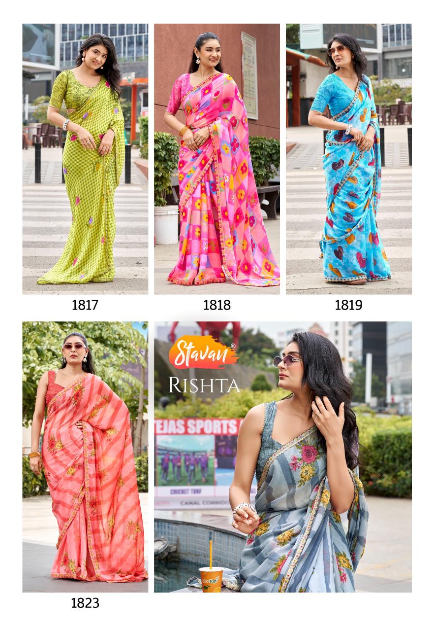 Stavan Rishta catalog surat saree market wholesale