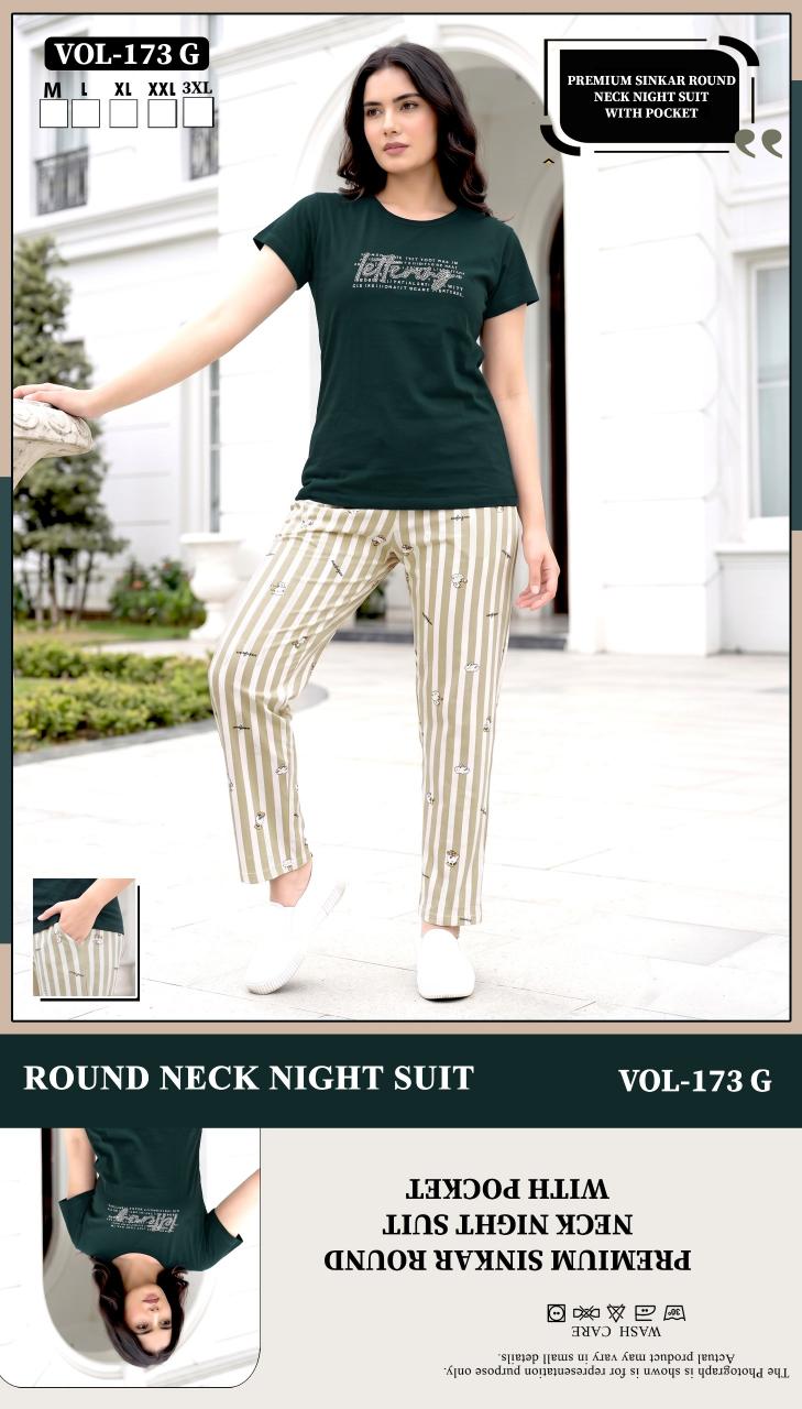 Summer Special VOL.JC- 173 G Print Night dress