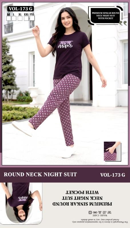 Summer Special VOL.JC- 173 G Print Night dress