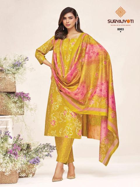 Suryajyoti Poshak Vol-8 – Kurti Pant With Dupatta - Wholesale Catalog