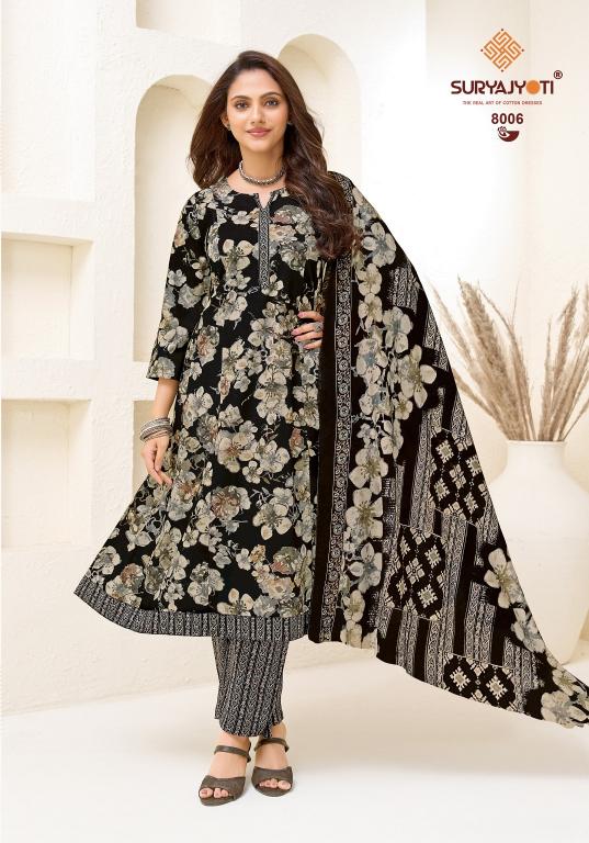 Suryajyoti Rashi Vol-8 – Anarkali Style Kurti Pant With Dupatta - Wholesale Catalog