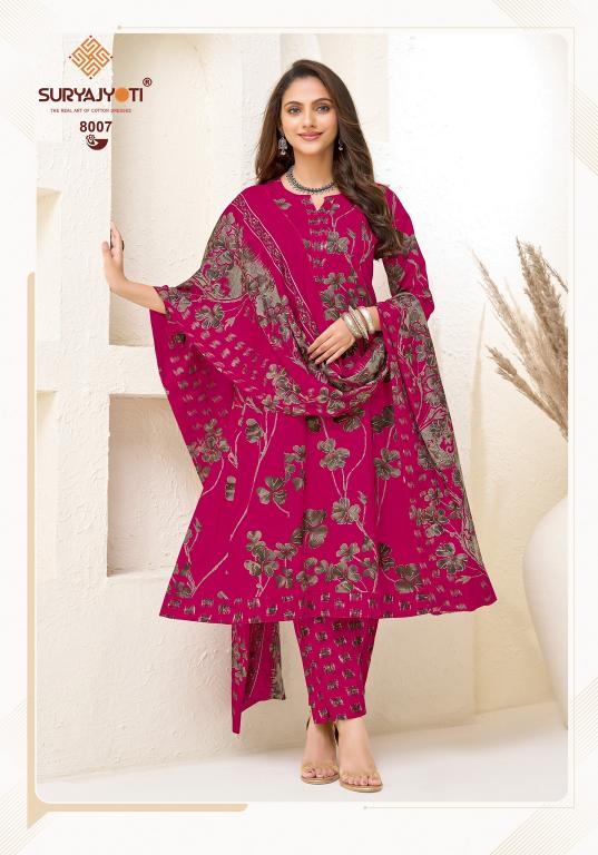 Suryajyoti Rashi Vol-8 – Anarkali Style Kurti Pant With Dupatta - Wholesale Catalog