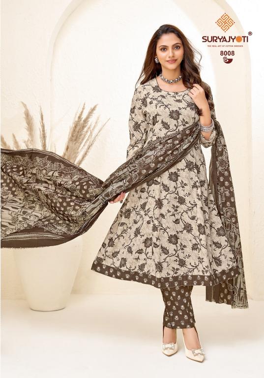 Suryajyoti Rashi Vol-8 – Anarkali Style Kurti Pant With Dupatta - Wholesale Catalog