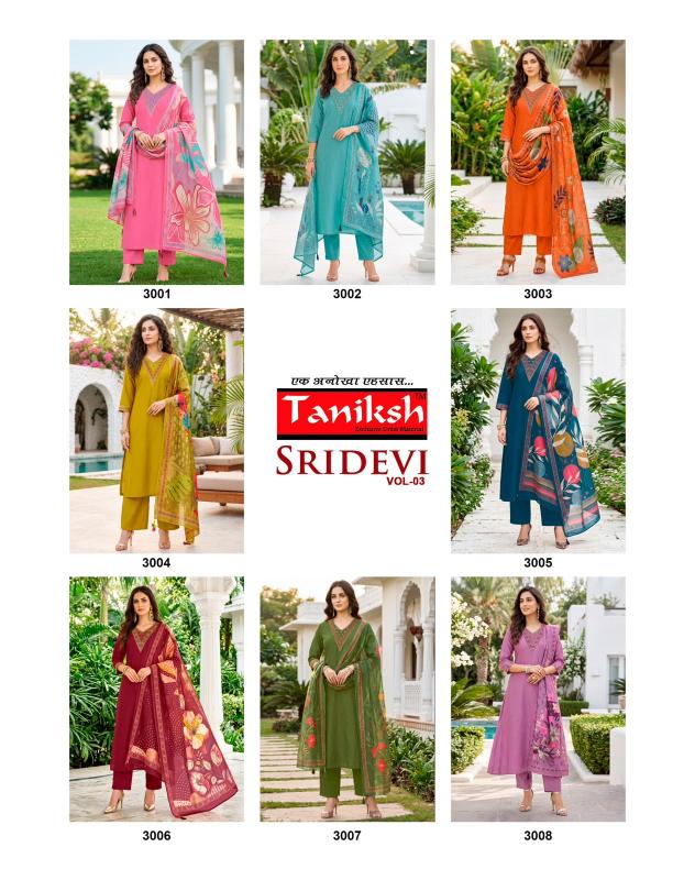Taniksh Sridevi vol 3 catalog kurtis at cheap wholesale rates bombai