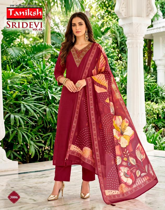 Taniksh Sridevi vol 3 catalog kurtis at cheap wholesale rates bombai