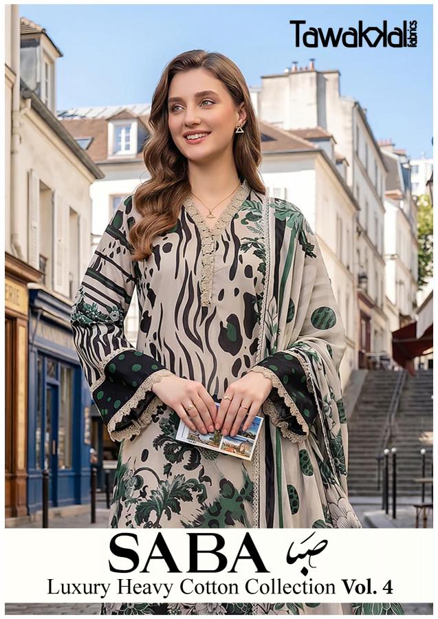 Tawakkal Saba Vol 4 – Karachi Dress Material Wholesale Cataog