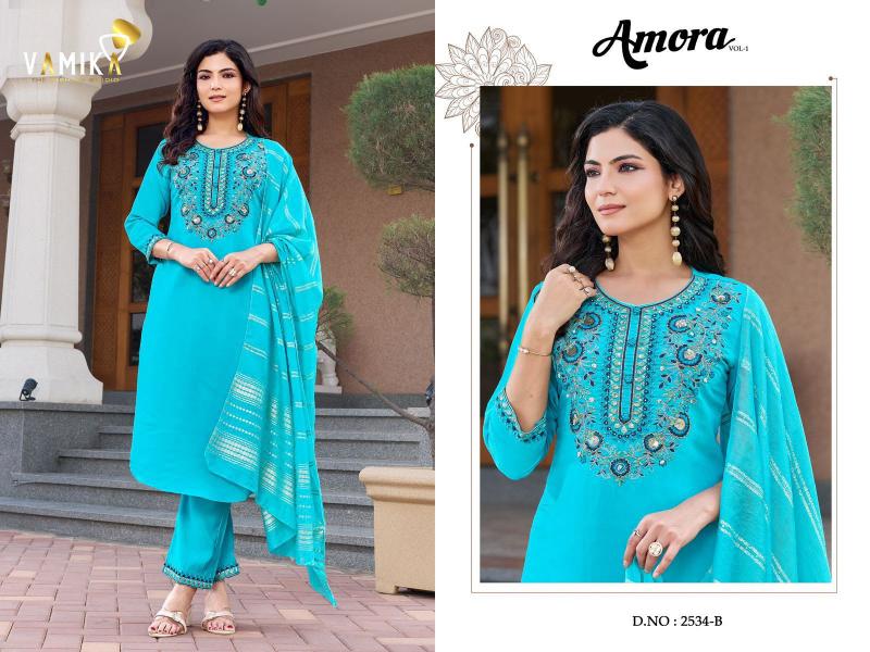 Vamika Amora (D.NO.2534A To 2534D) catalog kurties wholesale in mumbai