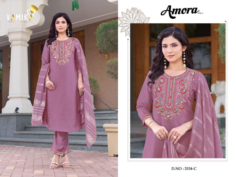 Vamika Amora (D.NO.2534A To 2534D) catalog kurties wholesale in mumbai