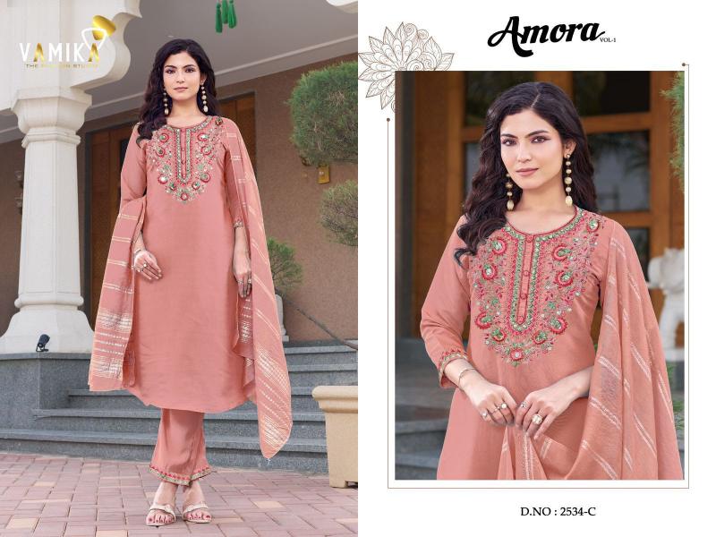 Vamika Amora (D.NO.2534A To 2534D) catalog kurties wholesale in mumbai
