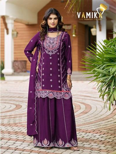 Vamika Ashima Vol 3 (D.NO.36001A to 36001D) catalog wholesale lucknowi chikan kurtis