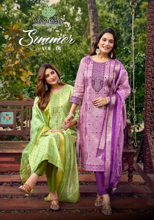 Vaniska Simmer vol 1 catalog wholesale kurti shops with brand name