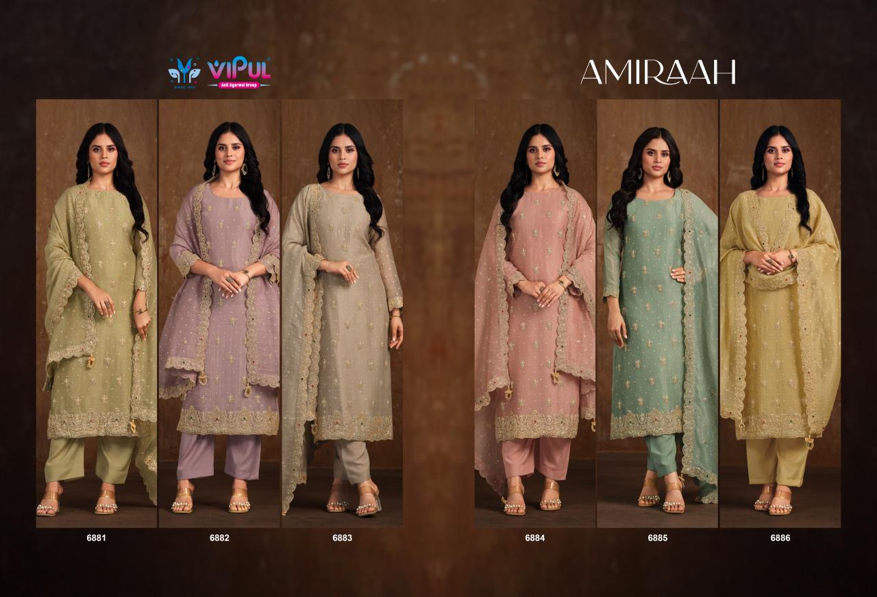 Vipul Amiraah catalog salwar kameez material wholesale in mumbai