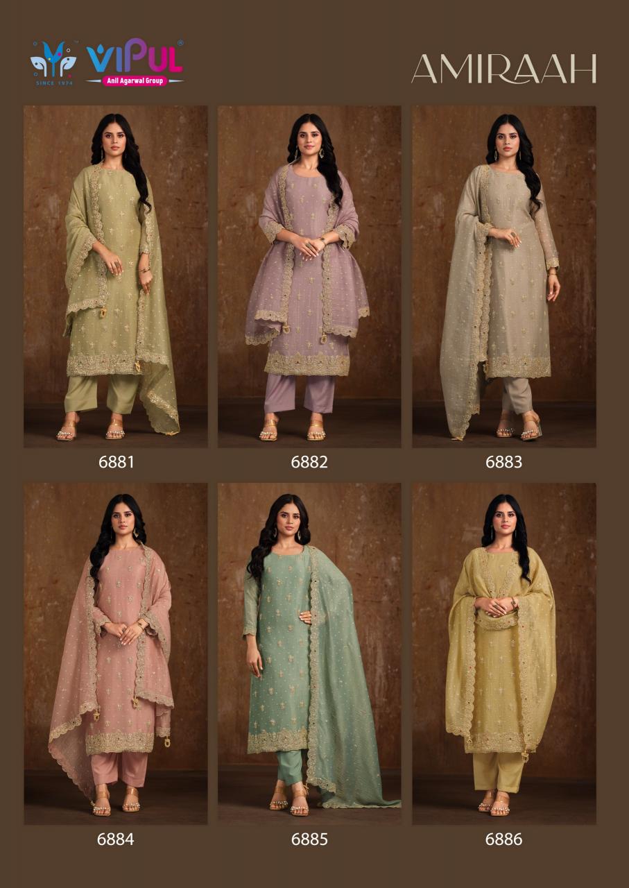 Vipul Amiraah catalog salwar kameez material wholesale in mumbai